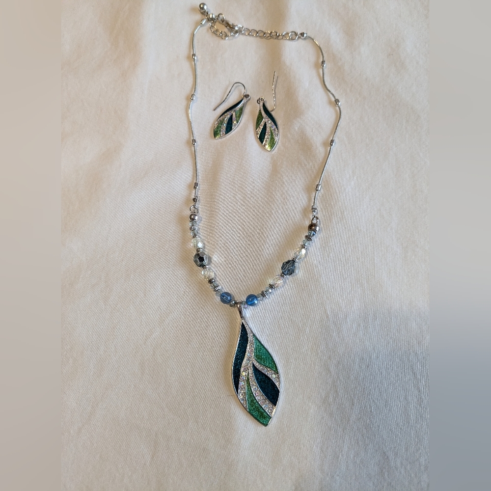 Necklace and matching earrings